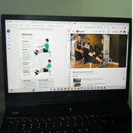 Manual de Seleção de Exercícios aberto no notebook